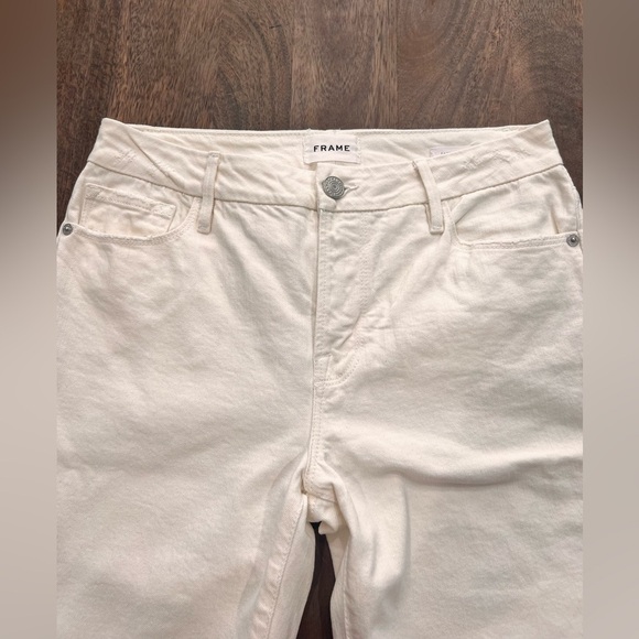 Frame Ivory Jeans Size 28 Le Mini Boot - Picture 5 of 7